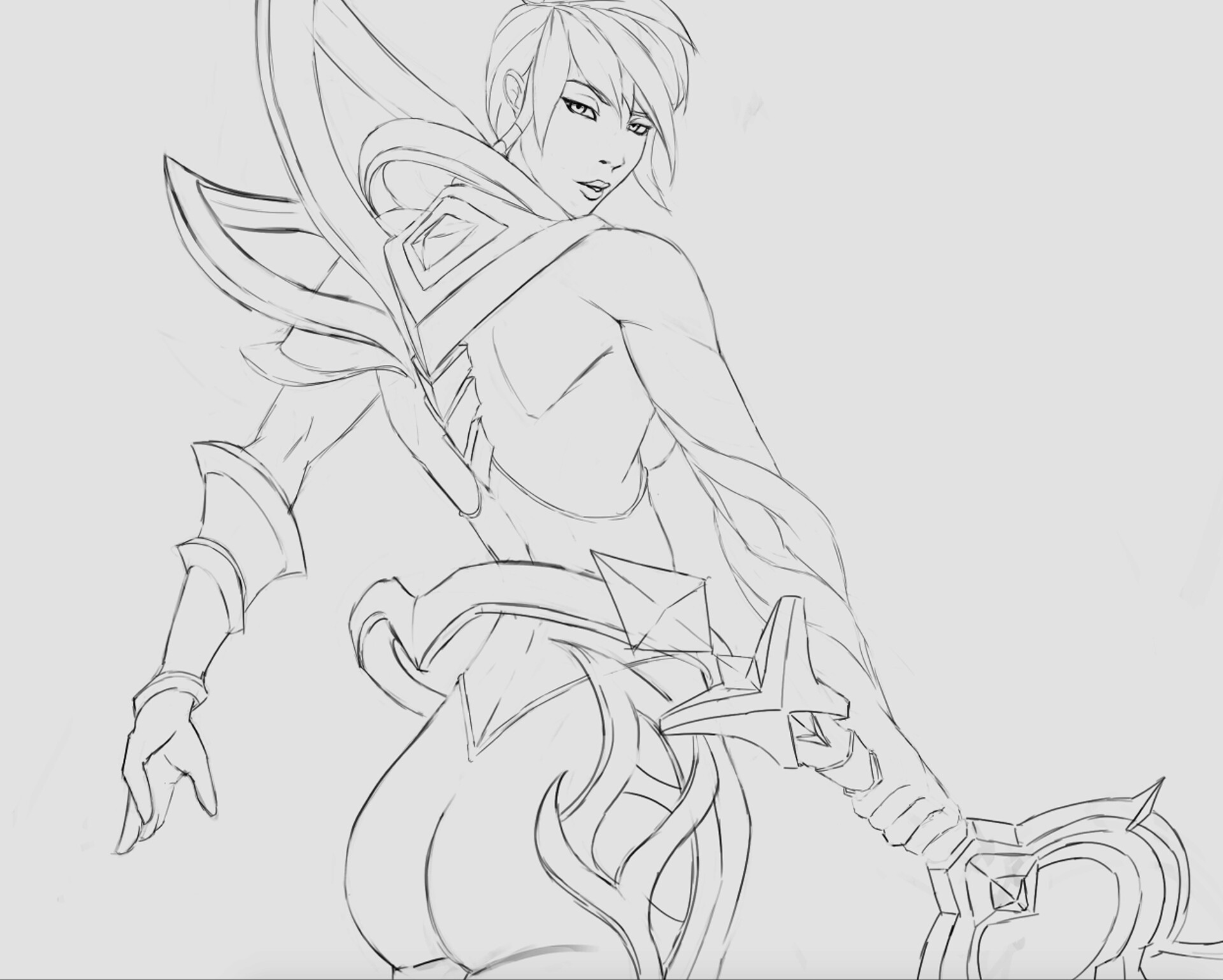 sk bw riven fanart dota2